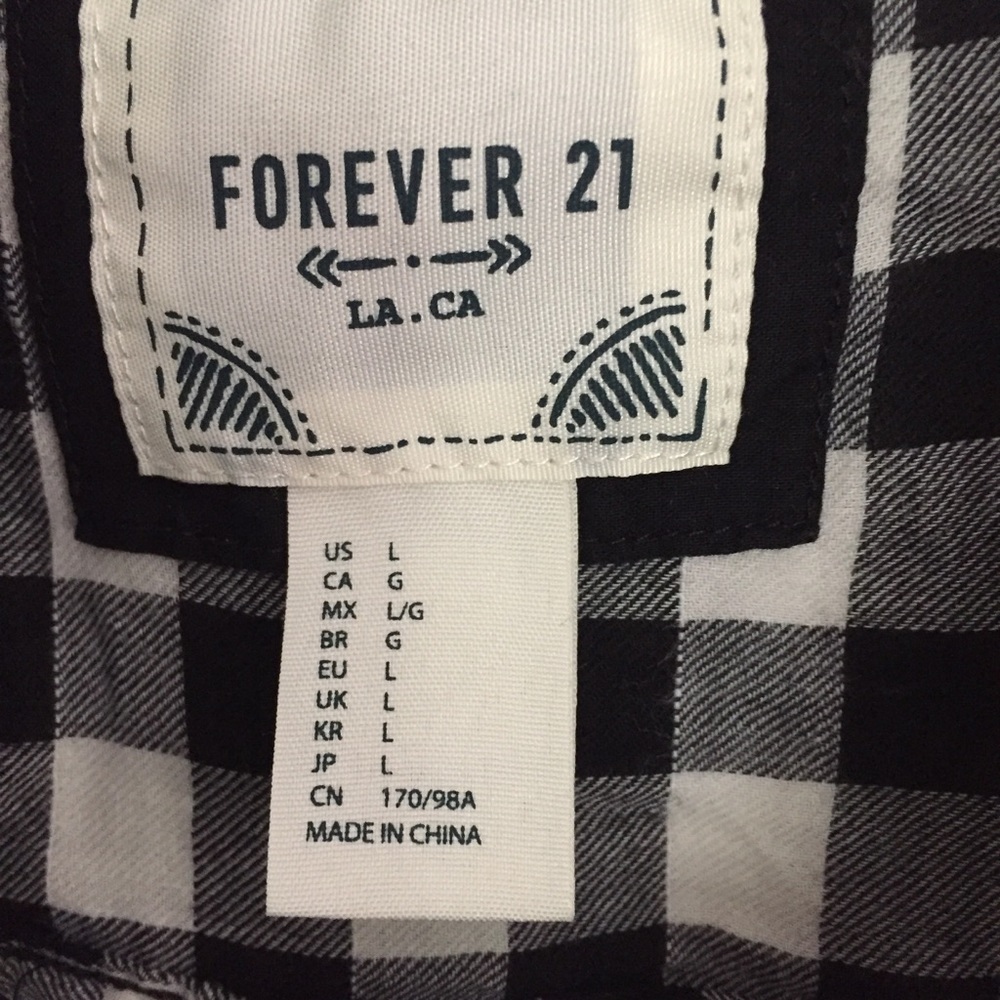 Button Down From Forever 21, Size L - image 5